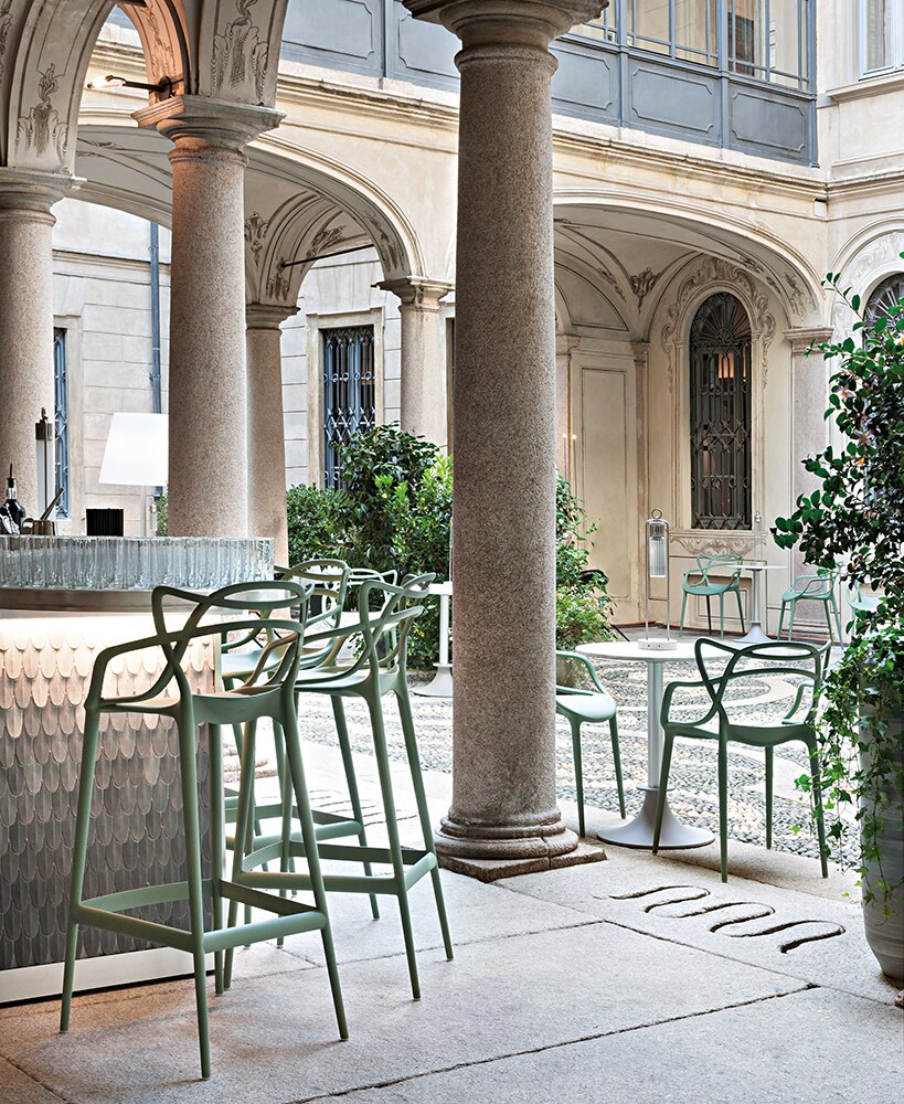 MASTERS STOOL H.75 GRIGIO 