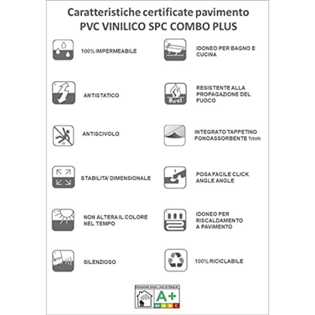PAVIMENTO COMBO PLUS ROVERE BEIGE TOSCANA - CONF. DA 1,767 MQ