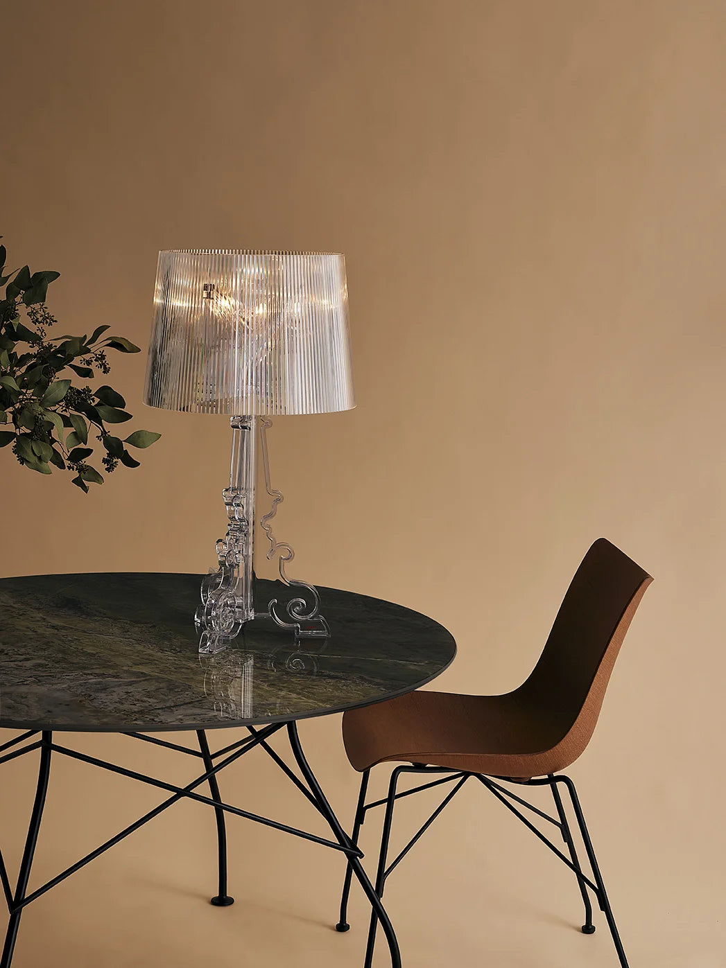 BOURGIE LAMPADA RAME 