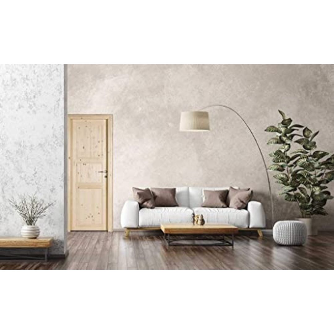 PORTA IN LEGNO DI ABETE GREZZO BATTENTE - 210 x 60 - REVERSIBILE 