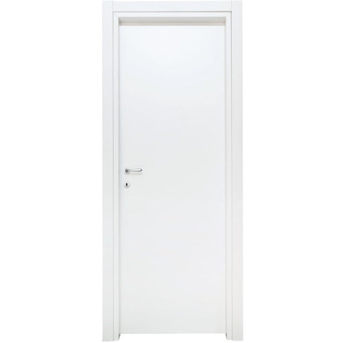PORTA BATTENTE BIANCO LISCIO - 210 x 80 - REVERSIBILE