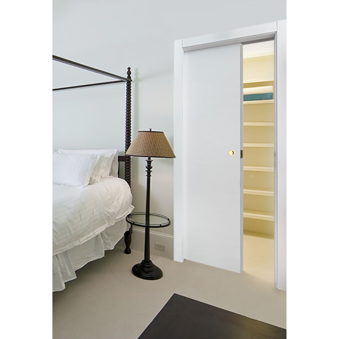 PORTA MATRIX BIANCO SCORREVOLE INTERNO MURO - 210 x 60 - REVERSIBILE