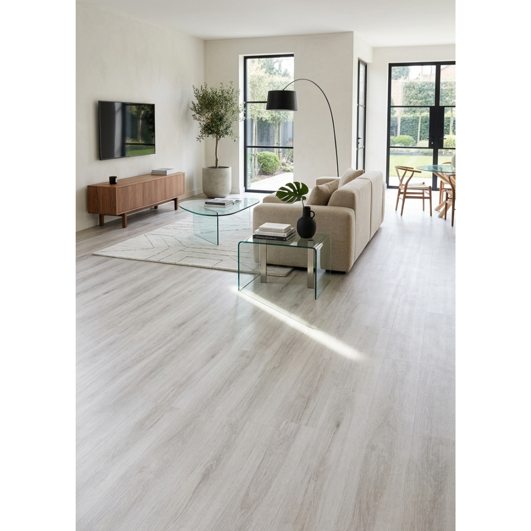 PAVIMENTO VINILICO SPC ROBUST ROVERE BIANCO DAVOS 5 MM - CONF. DA 2,208 MQ