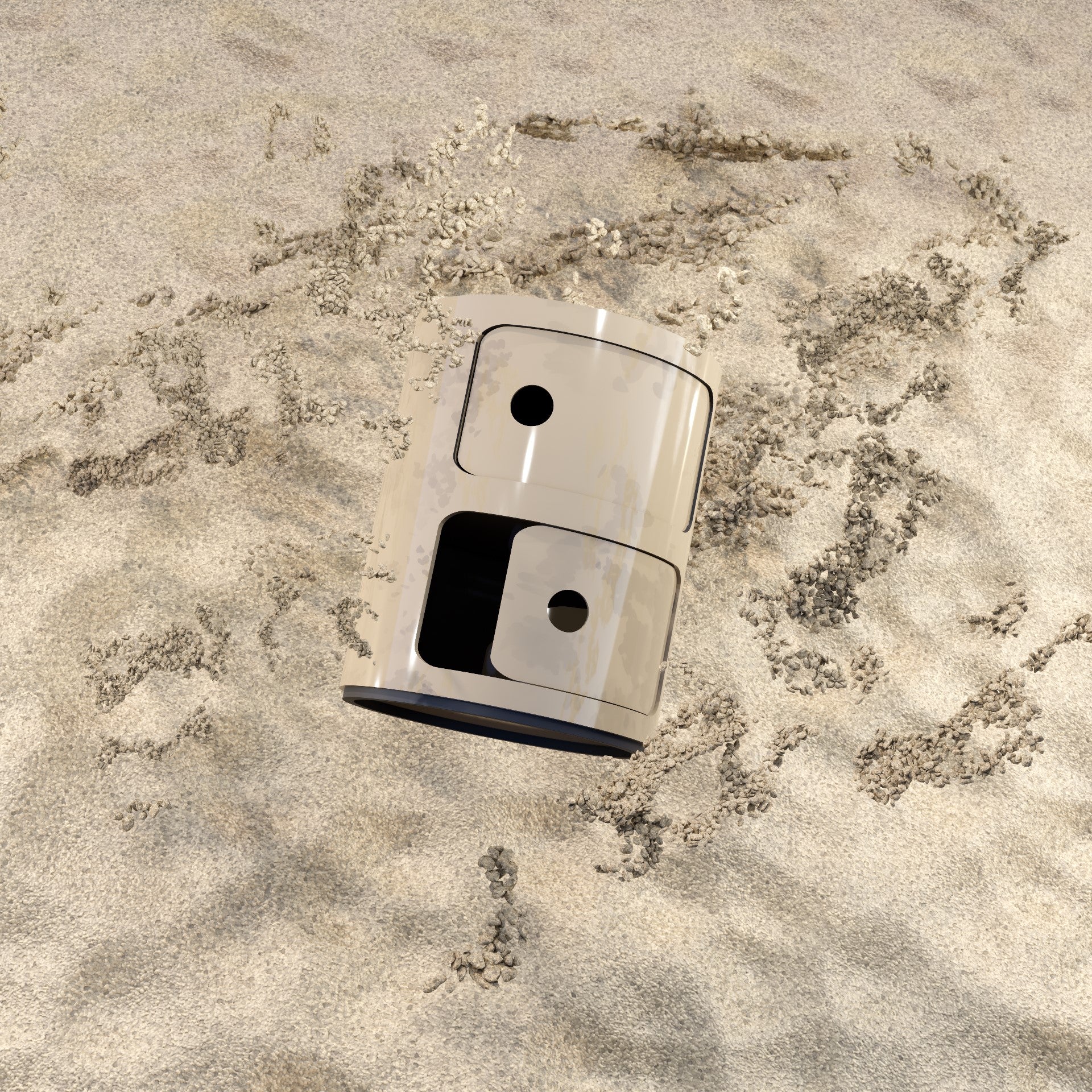 COMPONIBILE 2 ELEMENTI TORTORA LUCIDO