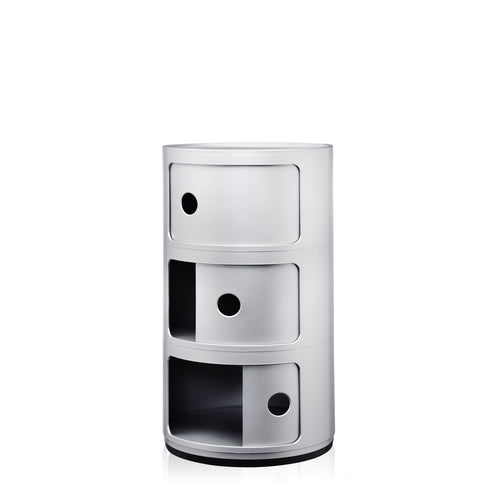 COMPONIBILE 3 ELEMENTI SILVER OPACO