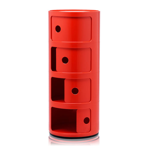 COMPONIBILE 4 ELEMENTI ROSSO LUCIDO