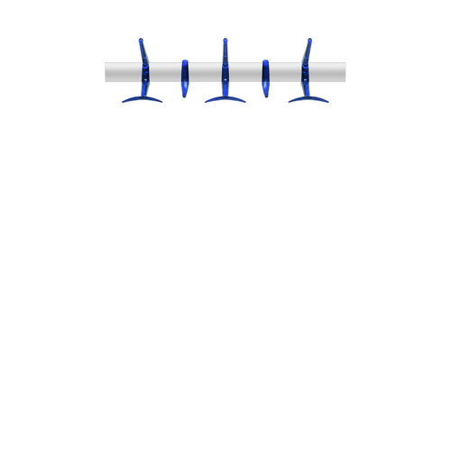 HANGER PARETE CM 60 ALL.LUCIDO