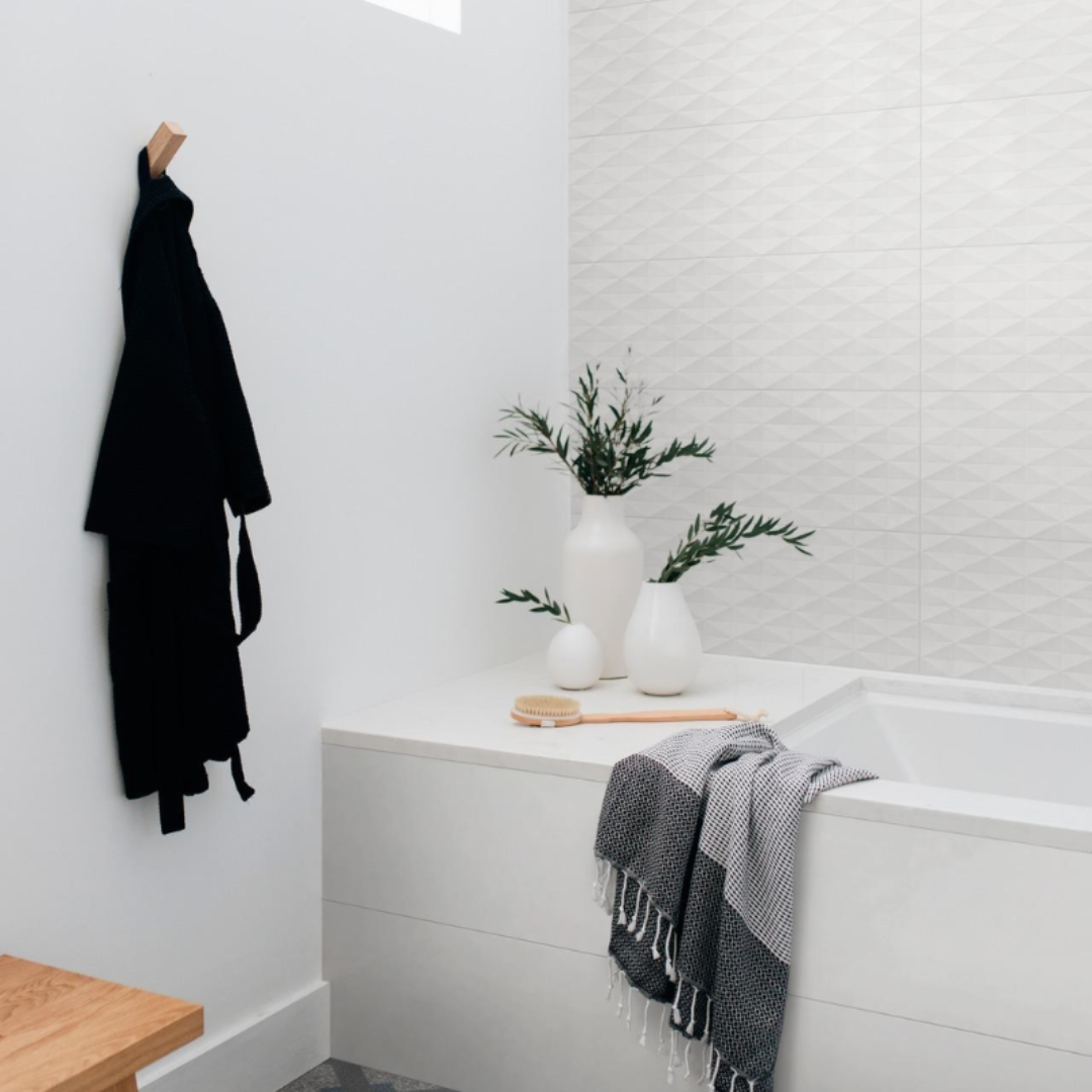 RIVESTIMENTO MARAZZI CHILL WHITE STRUTTURA DIAMOND 3D 25 X 76 - CONF DA 1,14 MQ