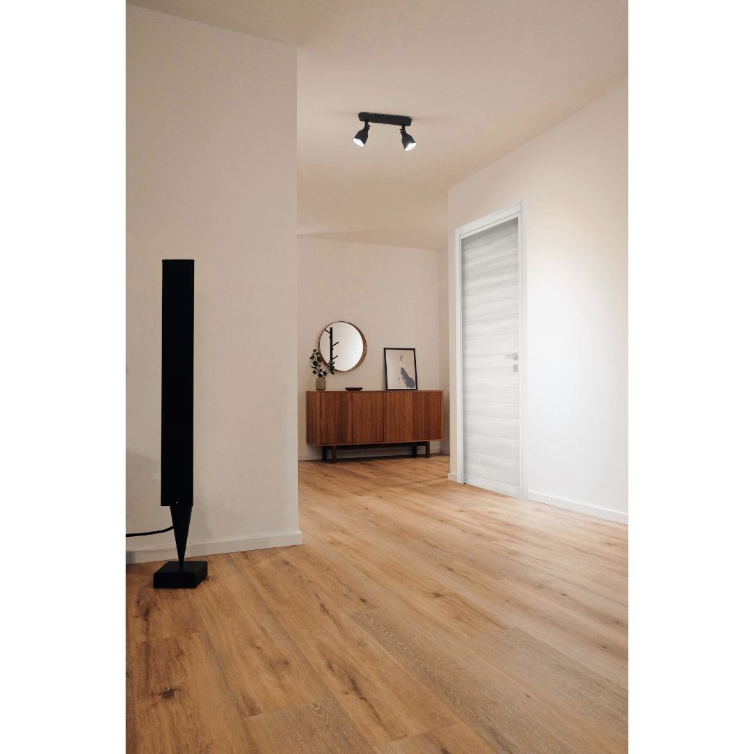 PORTA BATTENTE OLMO BIANCO - 210 x 80 - REVERSIBILE