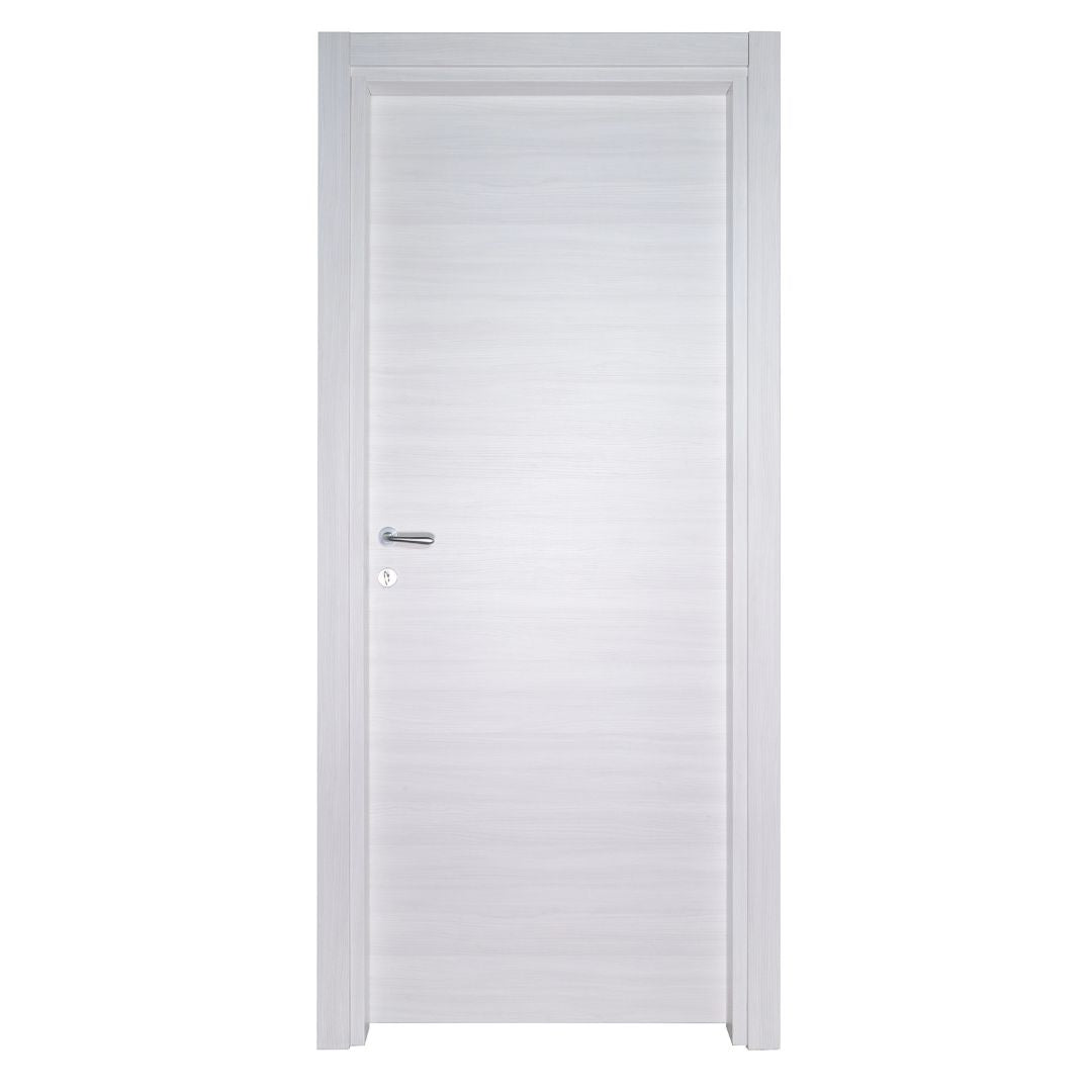 PORTA BATTENTE OLMO BIANCO - 210 x 70 - REVERSIBILE