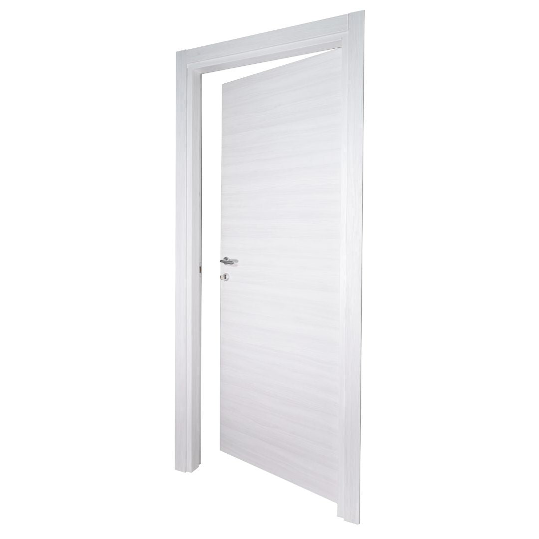 PORTA BATTENTE OLMO BIANCO - 210 x 80 - REVERSIBILE