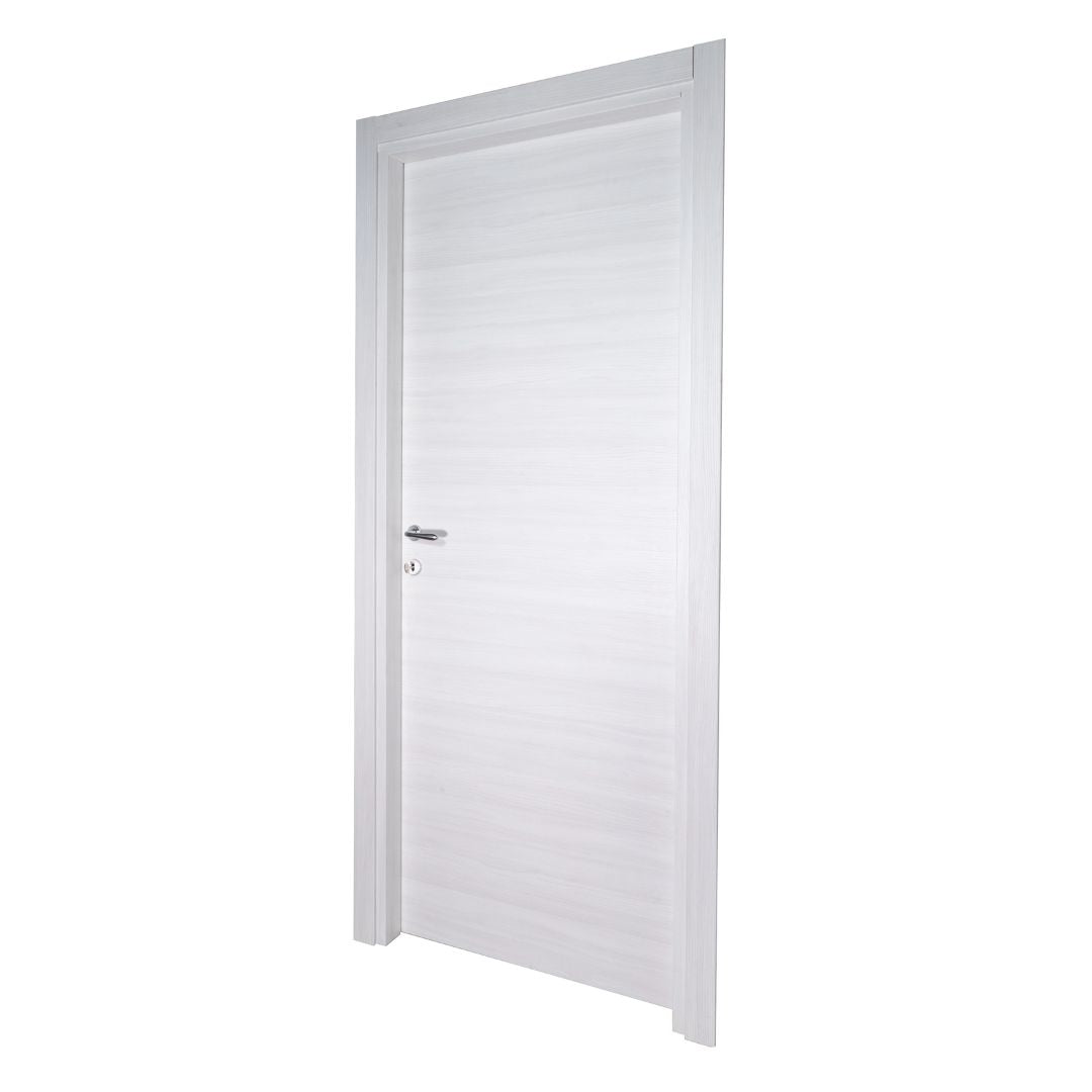 PORTA BATTENTE OLMO BIANCO - 210 x 70 - REVERSIBILE