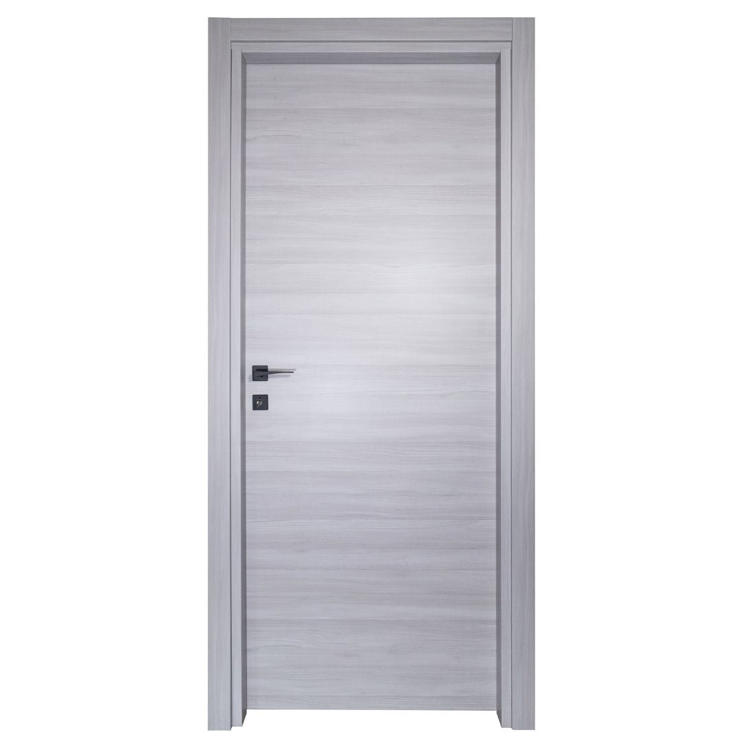 PORTA BATTENTE OLMO GRIGIO - 210 x 80 - REVERSIBILE