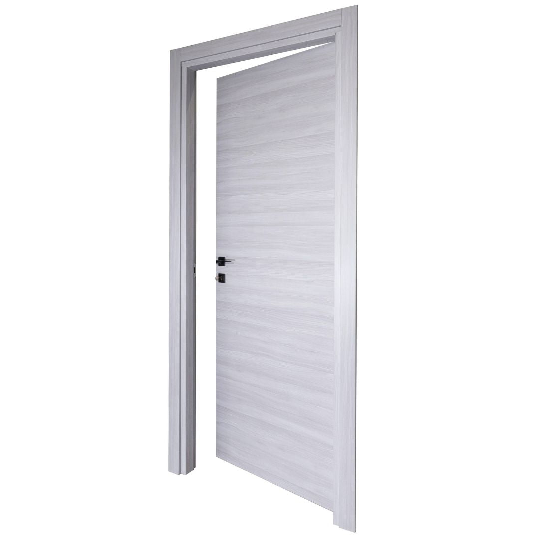 PORTA BATTENTE OLMO GRIGIO - 210 x 80 - REVERSIBILE