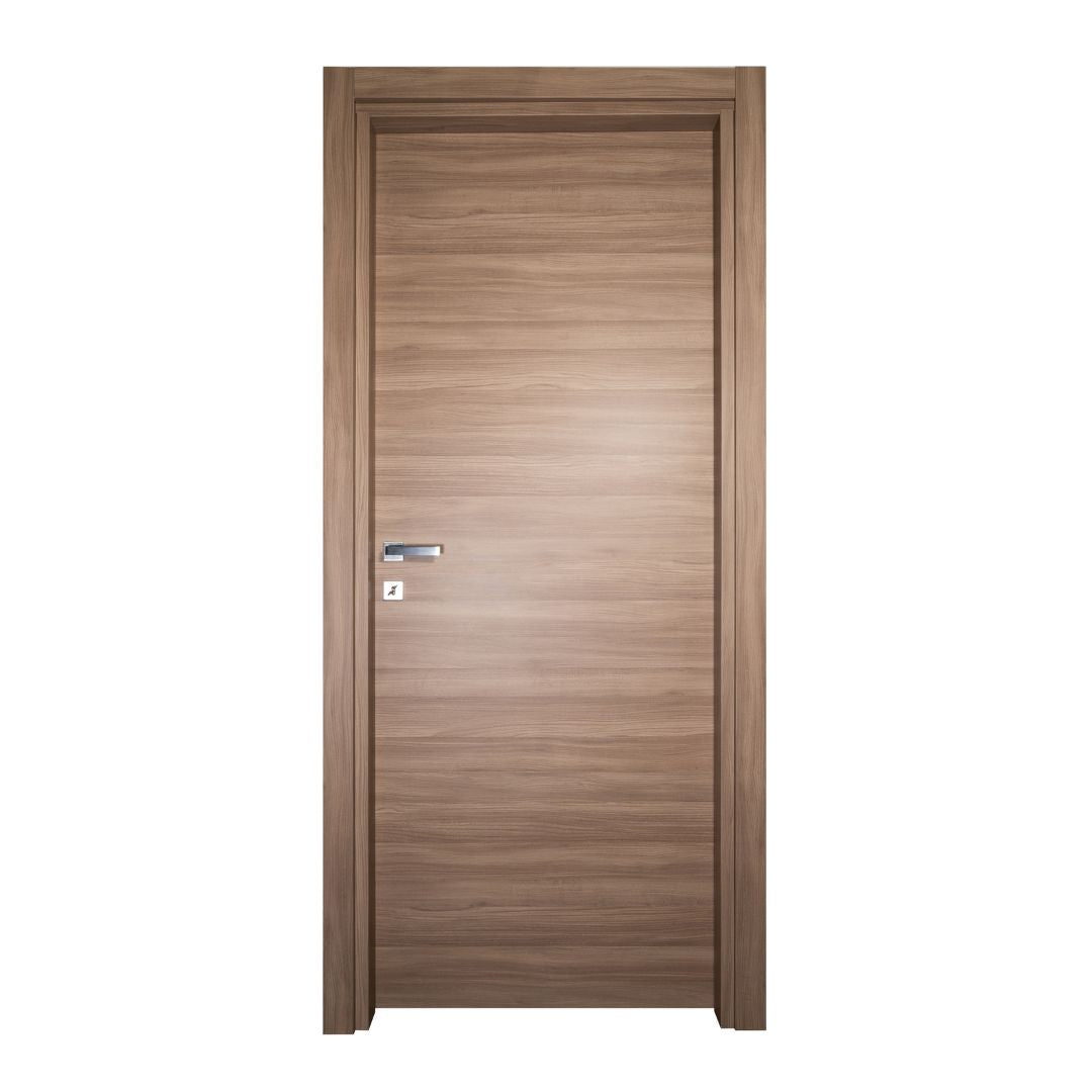 PORTA BATTENTE OLMO NOCCIOLA - 210 x 70 - REVERSIBILE