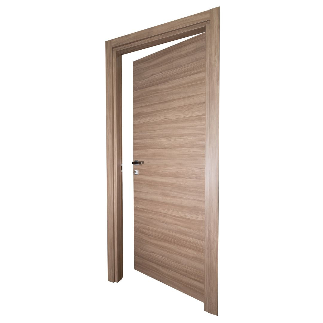 PORTA BATTENTE OLMO NOCCIOLA - 210 x 70 - REVERSIBILE