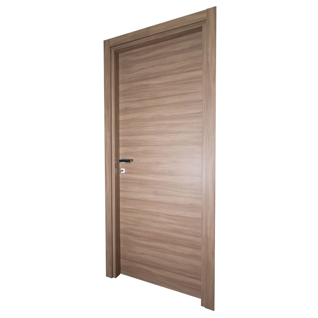 PORTA BATTENTE OLMO NOCCIOLA - 210 x 80 - REVERSIBILE