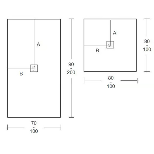 FIORA ESSENTIAL PIATTO DOCCIA BIANCO TOTAL 100 X 70