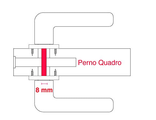 MANIGLIA H5 CROMO SATINATO