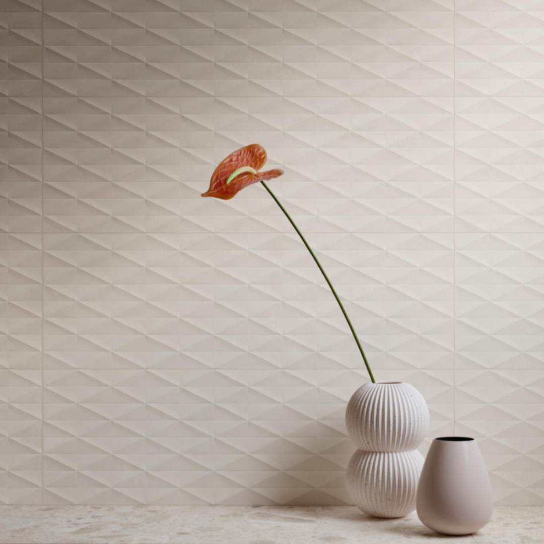 RIVESTIMENTO MARAZZI CHILL IVORY STRUTTURA DIAMOND 3D 25 X 76 - CONF DA 1,14 MQ